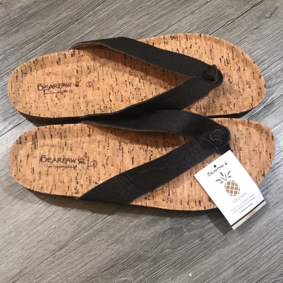 BEARPAW MEN\'S VEGAN LEATHER FLIP FLOP SANDAL SHOES SIZE 13. NWT‎ main image 10
